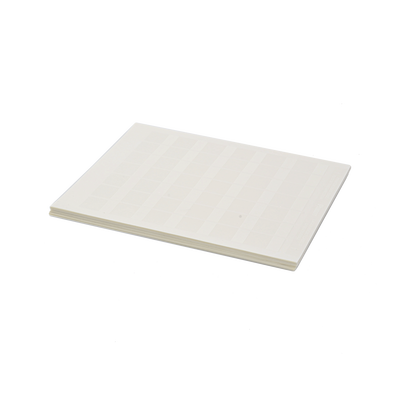 Paquete de Hojas con 2500 Etiquetas de Identificación Auto-laminadas para Impresora Láser Inyección de Tinta, para Cables de 4.1 a 8.1 mm de Diámetro (10 - 6 AWG), Color Blanco