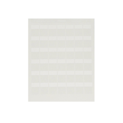 Paquete de Hojas con 2500 Etiquetas de Identificación Auto-laminadas para Impresora Láser Inyección de Tinta, para Cables de 4.1 a 8.1 mm de Diámetro (10 - 6 AWG), Color Blanco