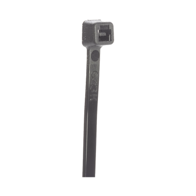 Cincho de Nylon 6.6 StrongHold™, 533mm largo x 7.6mm ancho, Color Negro Exterior, Resistente a Rayos UV, Paquete de 100pz