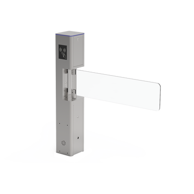 Torniquete Tipo Bandera   Fabricado en Acero   Hoja de Cristal Templado   Acabado de Lujo   Iluminación LEDs   Base para Lectora