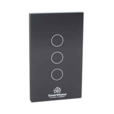 (Wifi) Apagador switch inalámbrico WIFI, control de 3 regresos de carga, 110V