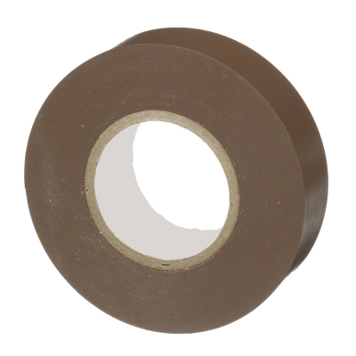 Cinta Eléctrica STRONGHOLD para Aislar, de PVC, Uso General Reparación y Mantenimiento, Grosor de 0.18mm (7 mil), Ancho de 19mm, y 20.12m de Largo, Color Café