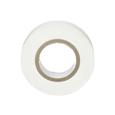 Cinta Eléctrica STRONGHOLD para Aislar, de PVC, Uso General Reparación y Mantenimiento, Grosor de 0.18mm (7 mil), Ancho de 19mm, y 20.12m de Largo, Color Blanco