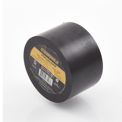 Cinta Eléctrica STRONGHOLD Para Aislar, de PVC, Trabajo Pesado Eléctrico (UV, abrasión, aceite, corrosión), Grosor 0.21 mm (8.5 mil), Ancho 50 mm, y 20 m Largo, Uso Int. Ext., Color Negro. Superior a cinta Super 33