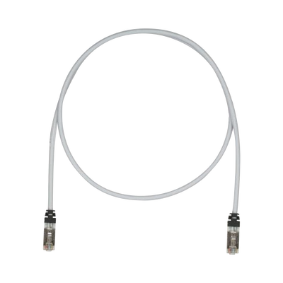 Patch Cord Cat6A, Blindado S FTP, CM LS0H, 10ft, Color Gris