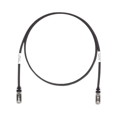 Patch Cord Cat6A, Blindado S FTP, CM LS0H, 10 Metros, Color Negro