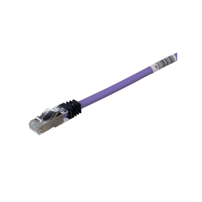 Patch Cord Cat6A, Blindado S FTP, CM LS0H, 10ft, Color Violeta
