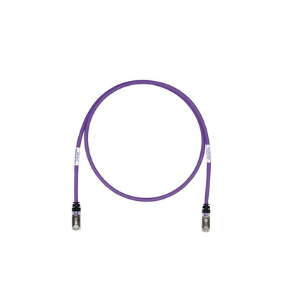 Patch Cord Cat6A, Blindado S FTP, CM LS0H, 10ft, Color Violeta