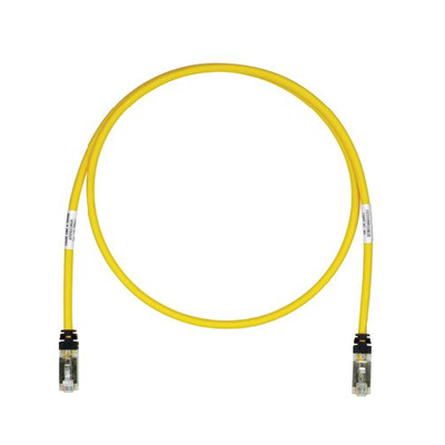 Patch Cord Cat6A, Blindado S FTP, CM LS0H, 10ft, Color Amarillo