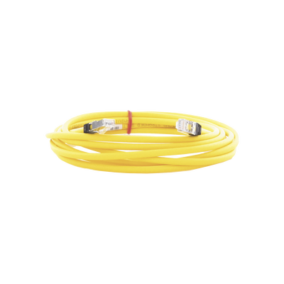 Patch Cord Cat6A, Blindado S FTP, CM LS0H, 13ft, Color Amarillo