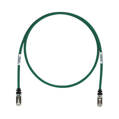 Patch Cord Cat6A, Blindado S FTP, CM LS0H, 25ft, Color Verde
