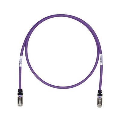 Patch Cord Cat6A, Blindado S FTP, CM LS0H, 5ft, Color Violeta