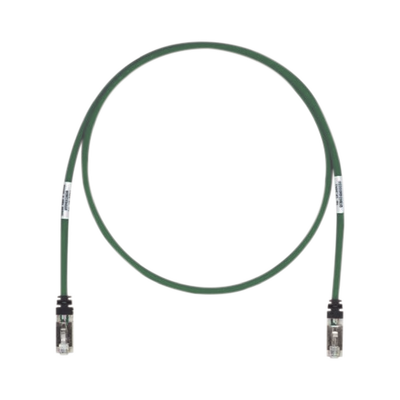Patch Cord Cat6A, Blindado S FTP, CM LS0H, 7ft, Color Verde