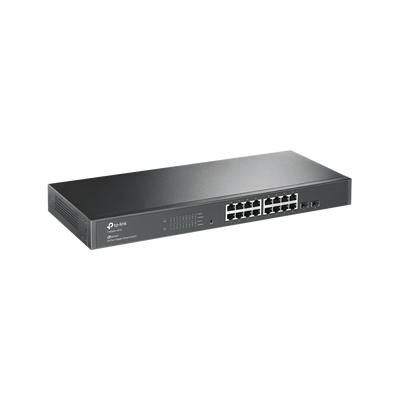 Smart Switch administrable Capa 2, 16 puertos 10 100 1000 Mbps + 2 puertos SFP