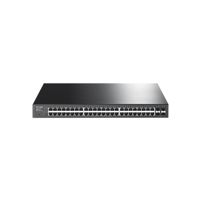 Smart Switch JetStream PoE+ administrable Capa 2, 48 puertos 10 100 1000 Mbps + 4 puertos SFP 384 W