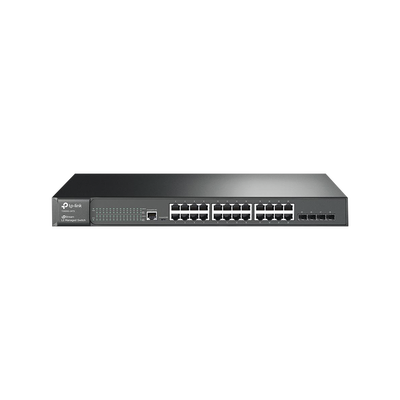 Switch JetStream Gigabit administrable Capa 2, 24 puertos 10 100 1000 Mbps + 4 puertos SFP