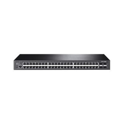 Switch JetStream Gigabit administrable Capa 2, 48 puertos 10 100 1000 Mbps + 4 puertos SFP