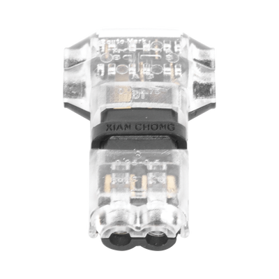 Conector en forma de T para 2 Contactos   Para una Conexión Rápida