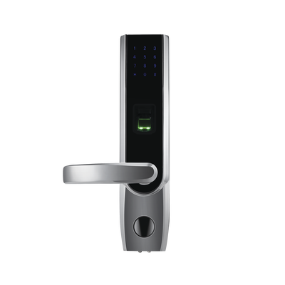 Cerradura autónoma izquierda bluetooth de huella digital, tarjeta de proximidad y contraseña   APP ZKSmarKey
