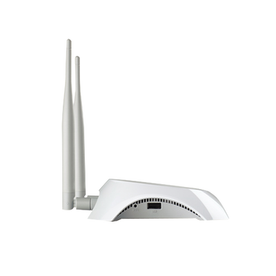 Router inalámbrico  3G 4G, 300 Mbps 1 puerto USB (3G 4G), 1 puerto WAN 10 100 Y 4 puertos LAN 10 100, 2 antenas omnidireccionales de 5 dBi