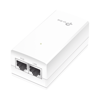 Inyector PoE Pasivo de 24V   2 puerto 10 100 1000 Mbps   Plug and Play   Montaje en Pared