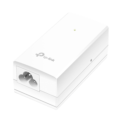 Inyector PoE Pasivo de 48V (18 Watts)   2 puerto 10 100 1000 Mbps   Plug and Play   Montaje en Pared