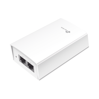 Inyector PoE Pasivo de 48V (24 Watts)   2 puerto 10 100 1000 Mbps   Plug and Play   Montaje en Pared