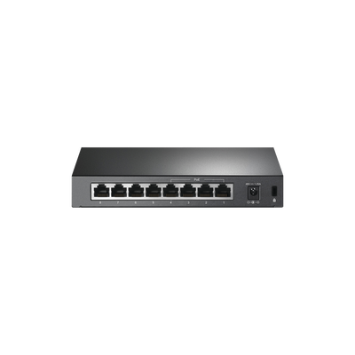 Switch PoE+ No Administrable   De Escritorio 8 puertos 10 100 Mbps   4 puertos PoE af at Inteligente   Presupuesto 66 W   Hasta 250 metros