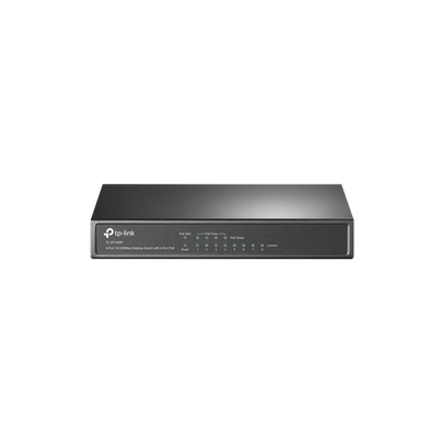 Switch PoE+ No Administrable   De Escritorio 8 puertos 10 100 Mbps   4 puertos PoE af at Inteligente   Presupuesto 66 W   Hasta 250 metros