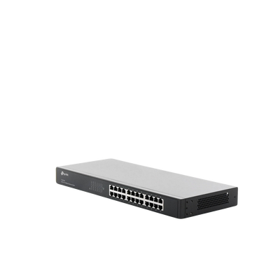 Switch no administrable de 24 puertos 10 100 Mbps para montaje en rack