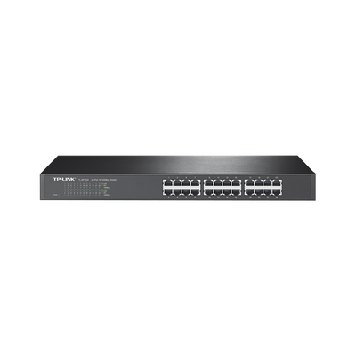 Switch no administrable de 24 puertos 10 100 Mbps para montaje en rack