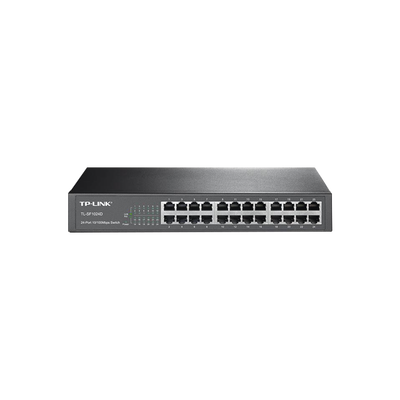 Switch no administrable de 24 puertos 10 100 Mbps para escritorio rack