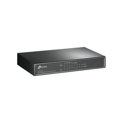 Switch Gigabit PoE+ no administrable de 8 puertos 10 100 1000 Mbps, solo 4 puertos PoE, para escritorio