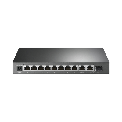 Switch PoE+ No Administrable De Escritorio 10 Puertos   8 puertos 10 100 1000 Mbps PoE af at Inteligiente   Presupuesto 123 W   Modo Extendido hasta 250 metros