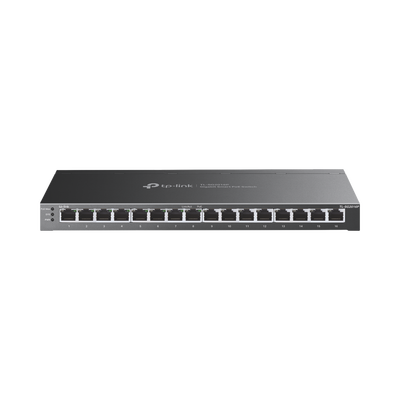 Switch Omada SDN Administrable 16 puertos 10 100 1000 Mbps   8 Puertos PoE Inteligente af at   Administración centralizada OMADA SDN   Presupuesto PoE 120W
