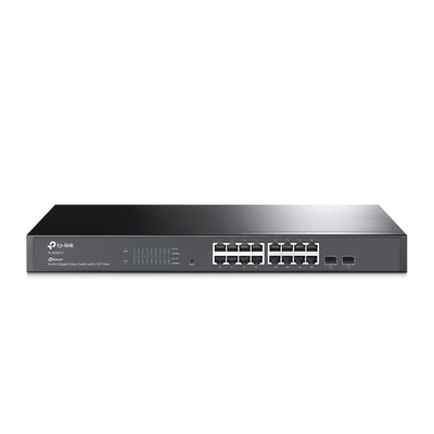 Switch Omada SDN Administrable   16 puertos Gigabit y 2 puertos SFP   Funciones sFlow, QinQ y QoS   Administración centralizada OMADA