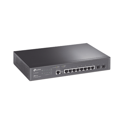 Switch JetStream SDN Administrable 8 puertos 10 100 1000 Mbps + 2 puertos SFP, administración centralizada OMADA SDN