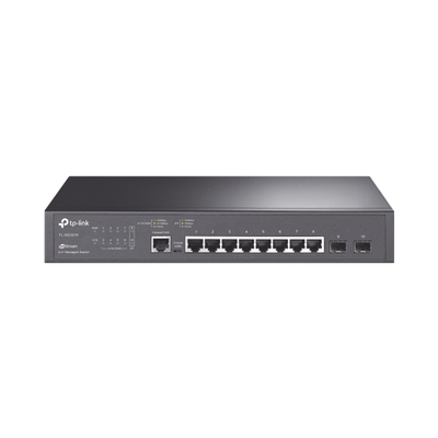 Switch JetStream SDN Administrable 8 puertos 10 100 1000 Mbps + 2 puertos SFP, administración centralizada OMADA SDN