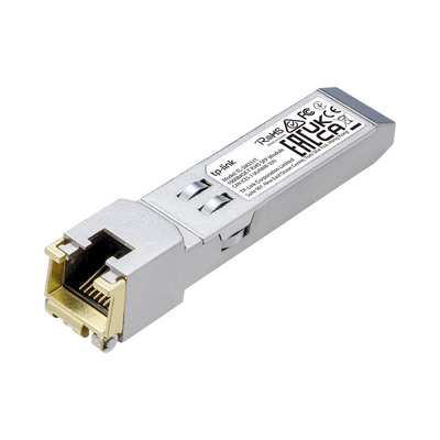 Transceptor mini-GBIC SFP RJ45   Admite 1000BASE-T   Hasta 100 metros   Conector RJ45 (1G)