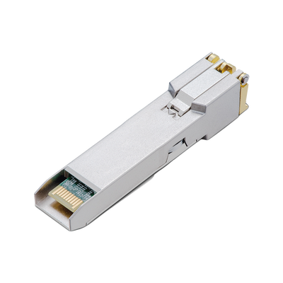 Transceptor mini-GBIC SFP+ RJ45   Admite 10GBASE-T, 5GBASE-T, 2.5GBASE-T, 1000BASE-T y 100BASE-TX    Distancia Hasta 30 metros   Conector RJ45 (10G)