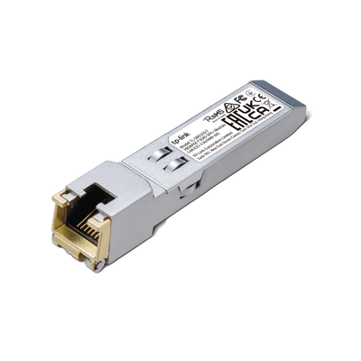Transceptor mini-GBIC SFP+ RJ45   Admite 10GBASE-T, 5GBASE-T, 2.5GBASE-T, 1000BASE-T y 100BASE-TX    Distancia Hasta 30 metros   Conector RJ45 (10G)