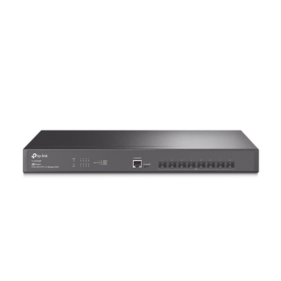 Switch Fibra Óptica L2+ Omada   8 Puertos SFP+ 10G    2 Puertos Consola (RJ45 y micro-USB)   Administración Centralizada Omada o Stand-Alone   Multicast IGMP   Calidad de Servicio   Montaje en Rack   Silencioso (sin ventiladores)