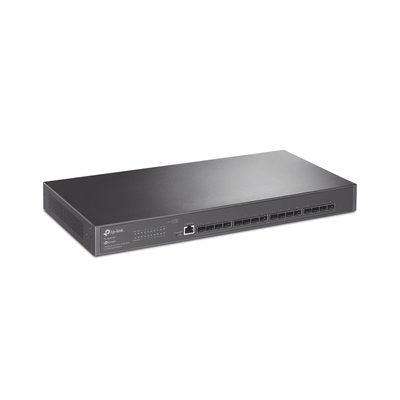 Switch Fibra Óptica L2+ Omada   16 Puertos SFP+ 10G   2 Puertos Consola (RJ45 y micro-USB)   Administración Centralizada Omada o Stand-Alone   Multicast IGMP   Calidad de Servicio   Montaje en Rack   Silencioso (sin ventiladores)