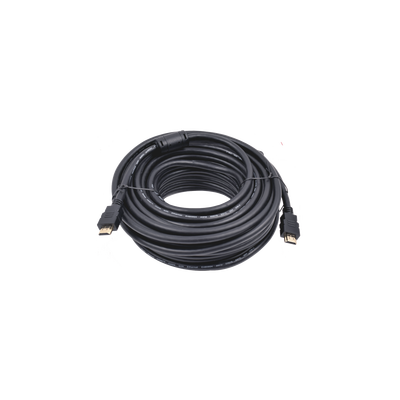 Cable HDMI de 20 Metros (High Speed)   Resolución 4K   Soporta Canal de Retorno de Audio (ARC)  Soporta 3D   Blindado para Reducir Interferencia   Chapado en Oro   Alta Resistencia y Durabilidad.