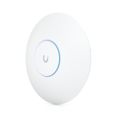 Punto de Acceso UniFi WiFi 6E Enterprise, alta densidad, hasta 600 usuarios, Mu-MIMO 4x4, bandas 2.4 5 6 Ghz, (1) puerto RJ45 2.5G (POE+ no incluido)