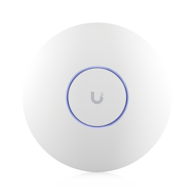 Punto de Acceso UniFi WiFi 6E Enterprise, alta densidad, hasta 600 usuarios, Mu-MIMO 4x4, bandas 2.4 5 6 Ghz, (1) puerto RJ45 2.5G (POE+ no incluido)
