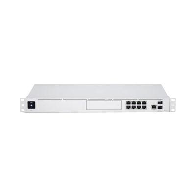 UniFi OS Console: Dream Machine Pro, con 1 puerto WAN Gigabit RJ45, 1 puerto WAN 10G SFP+   8 puertos LAN Gigabit RJ-45, y una bahía de HDD 3.5" (No incluye HDD), Integra todas las aplicaciones UniFi