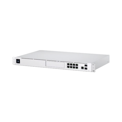 UniFi OS Console: Dream Machine Pro, con 1 puerto WAN Gigabit RJ45, 1 puerto WAN 10G SFP+   8 puertos LAN Gigabit RJ-45, y una bahía de HDD 3.5" (No incluye HDD), Integra todas las aplicaciones UniFi