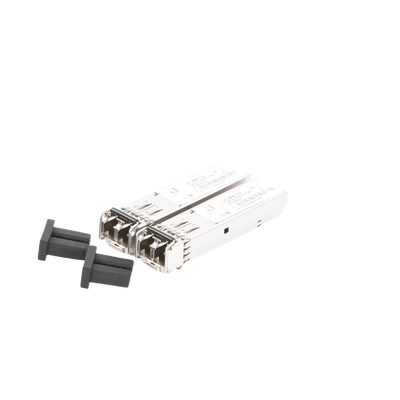UFiber Módulo SFP, transceptor MiniGibic MultiModo 1.25 Gbps, distancia 550m, conectores LC, paquete de 2 piezas