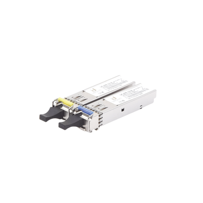 UFiber Módulo SFP, transceptor MiniGibic MonoModo 1.25 Gbps, distancia 3km, un conector LC, incluye 2 tranceptores